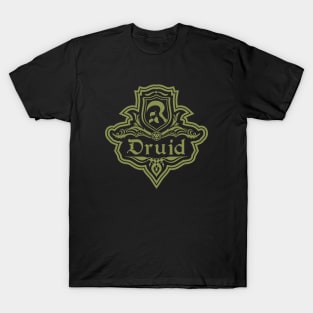 D&D Druid 1 Color Emblem T-Shirt